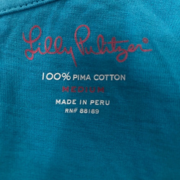 Lilly Pulitzer One Shoulder Ruffle Top size M - Picture 2 of 4